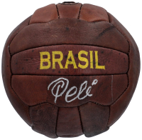 Pele Signed Vintage Full-Size Soccer Ball (PSA) at PristineAuction.com