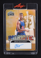 Brad Daugherty 2025 Leaf Metal Independence Day Patriotic Autographs Lincoln Memorial Gold #P-BD1 #1/1 at PristineAuction.com