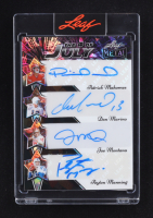 Patrick Mahomes / Dan Marino / Joe Montana / Peyton Manning 2025 Leaf Metal Independence Day The 4 Of July Autographs Black Crystal #4J-10 #1/1 at PristineAuction.com