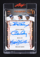 Steve Garvey / Ron Icey / Reggie Smith / Bill Russell / Dusty Baker / Charlie Hough 2024 Leaf Ultimate Sports Signature 6 Bronze #US6-2 #04/15 at PristineAuction.com