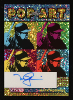 Mark McGwire 2024 Leaf Vivid Pop Art Autographs Blue Sparkle #PAMM1 #9/10 at PristineAuction.com