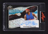 Rasheed Wallace 2025 Leaf Metal Independence Day Autographs Bald Eagle Black Shimmer #BA-RW1 #1/1 at PristineAuction.com