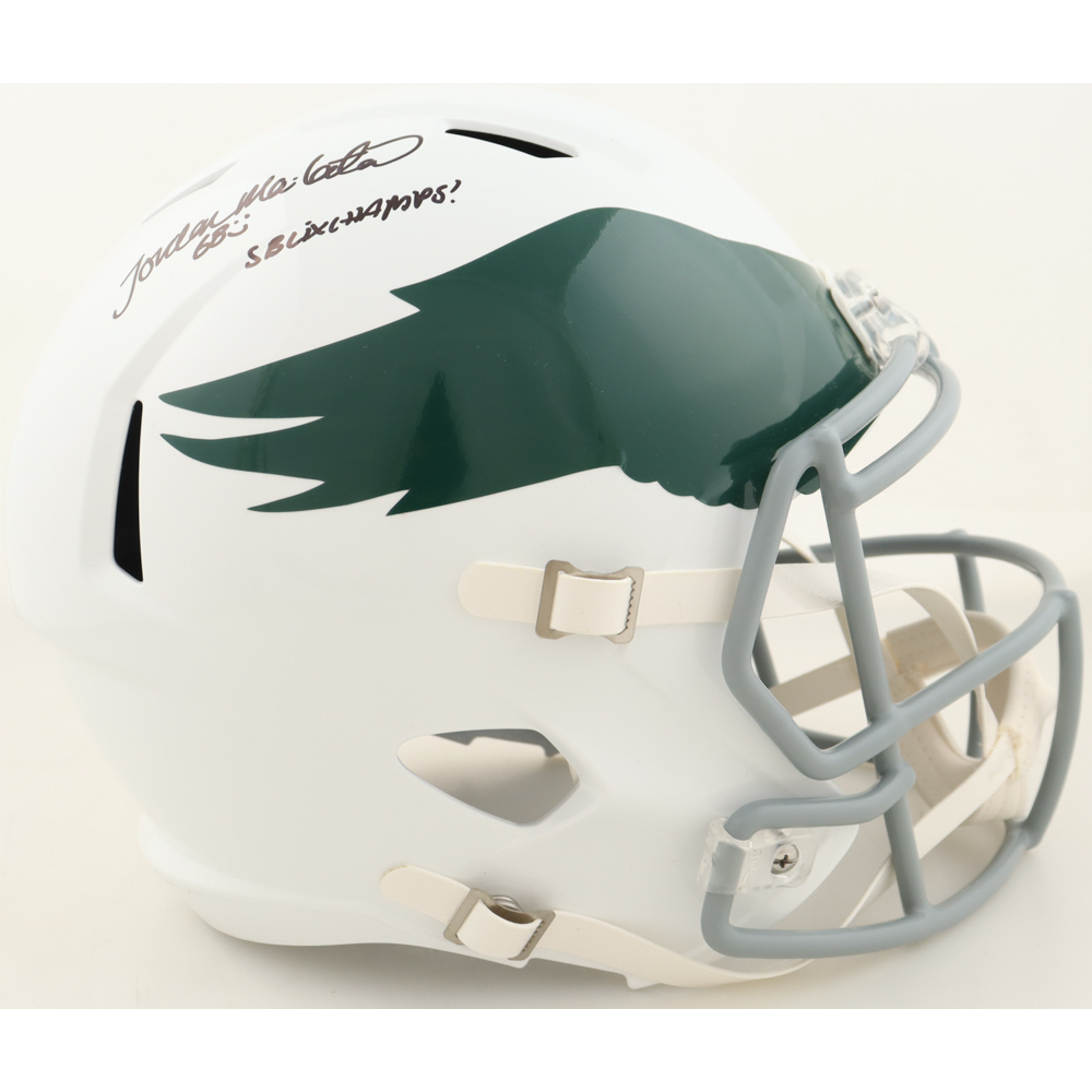 Jordan Mailata Signed Eagles Full-Size Lunar Eclipse Alternate Speed Helmet Inscribed "SB LIX Champs!" (Beckett) at PristineAuction.com