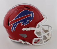 Cornelius Bennett Signed Bills Red Alternate Full-Size Speed Helmet Inscribed "90s All-Decade" (JSA) at PristineAuction.com