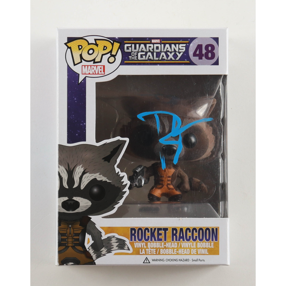 ロケット　funko acoa鑑定済み　ブラッドリークーパーサイン入り ロケット funko acoa鑑定済み ブラッドリークーパーサイン入り
