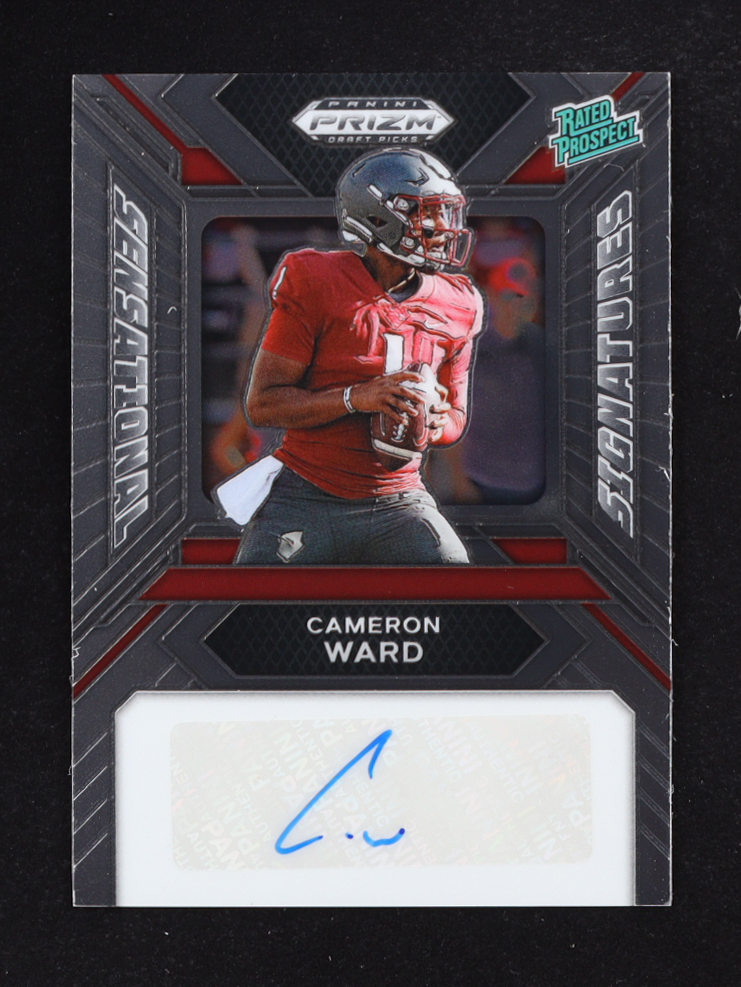 Cameron Ward 2024 Panini Prizm Draft Picks Sensational Signatures #97 RC at PristineAuction.com Cameron Ward 2024 Panini Prizm Draft Picks Sensational Signatures #97 RC at PristineAuction.com
