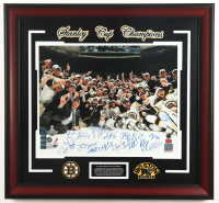 2011 Stanley Cup Champions Bruins Custom Framed Photo Team-Signed by (18) with Brad Marchand, Patrice Bergeron, Johnny Boychuk, Tuukka Rask (YSMS & JSA) at PristineAuction.com