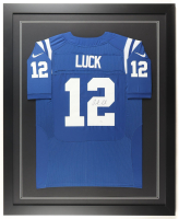 Andrew Luck Signed Custom Framed Jersey Display (JSA) at PristineAuction.com