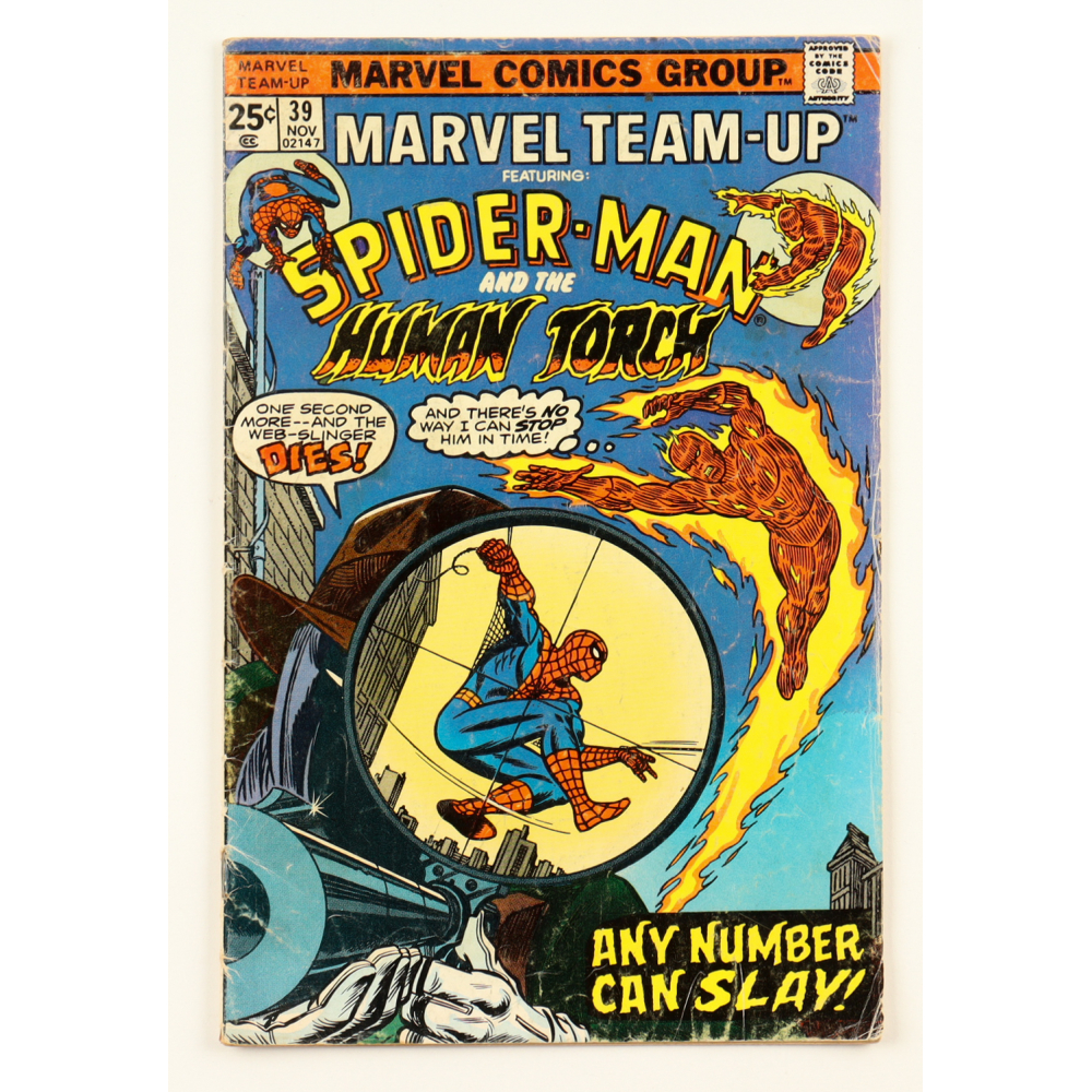 1975 "Marvel Team-Up" Issue #39 Marvel Comic Book at PristineAuction.com