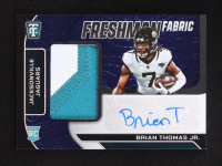 Brian Thomas Jr. 2024 Totally Certified Freshman Fabric Signatures Mirror Blue #3 #42/50 RC at PristineAuction.com