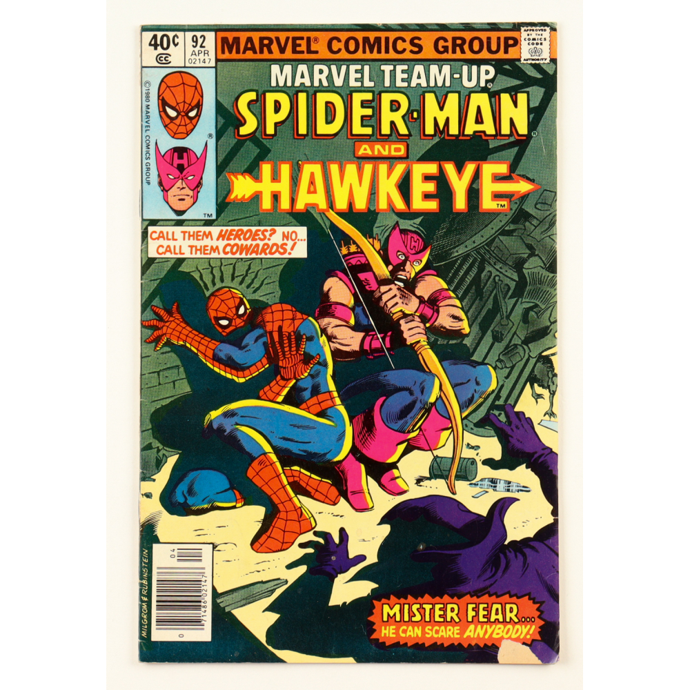 1980 "Marvel Team-Up" Issue #92 Marvel Comic Book at PristineAuction.com