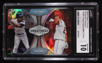 Hank Aaron / Mike Trout 2019 Topps Chrome Greatness Returns #GRE-8 (CGC 10) at PristineAuction.com