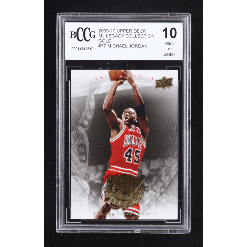Michael Jordan 2009-10 Upper Deck Michael Jordan Legacy Collection Gold #77 (BCCG 10) at PristineAuction.com