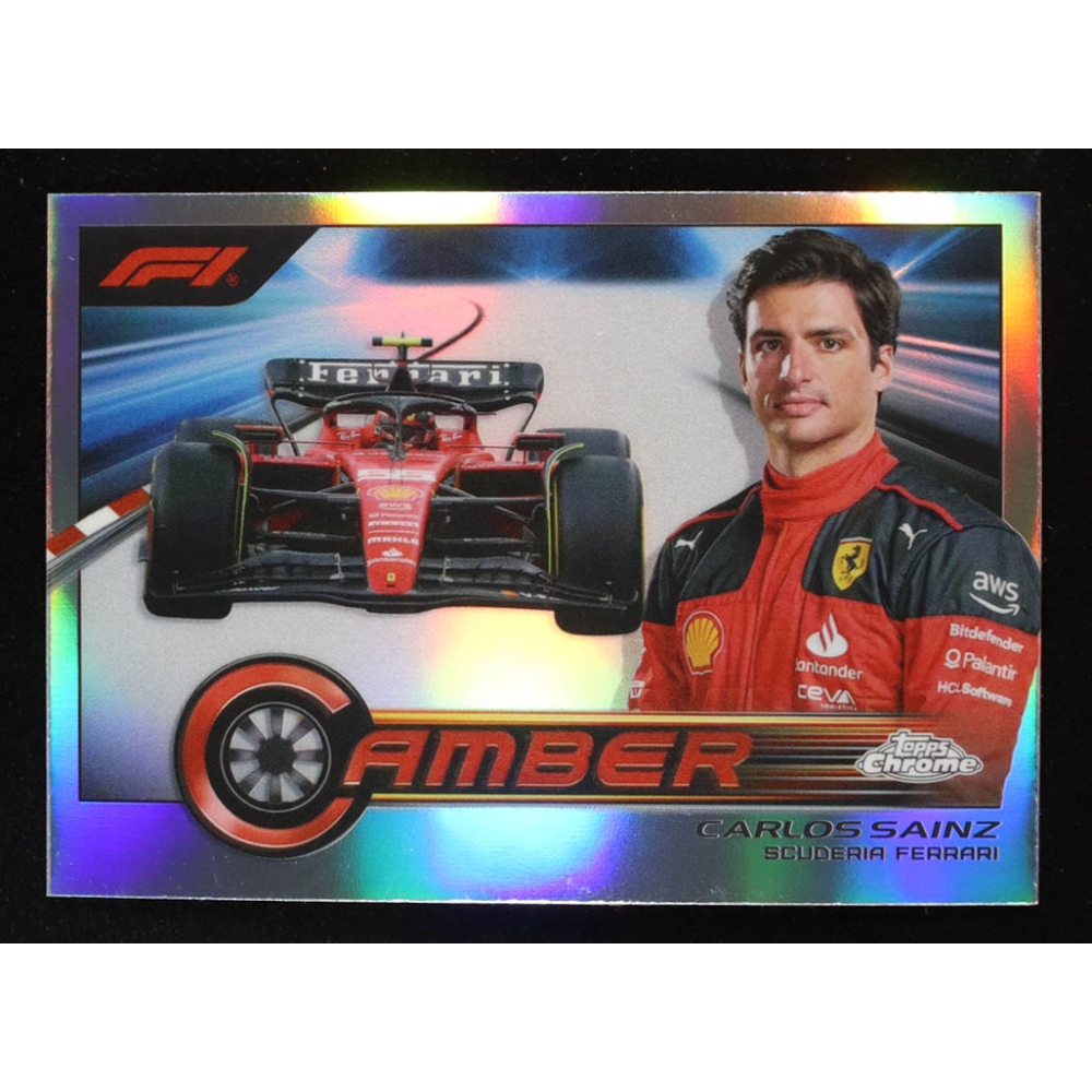 Carlos Sainz 2023 Topps Chrome Formula 1 Camber #CAMCSI at PristineAuction.com