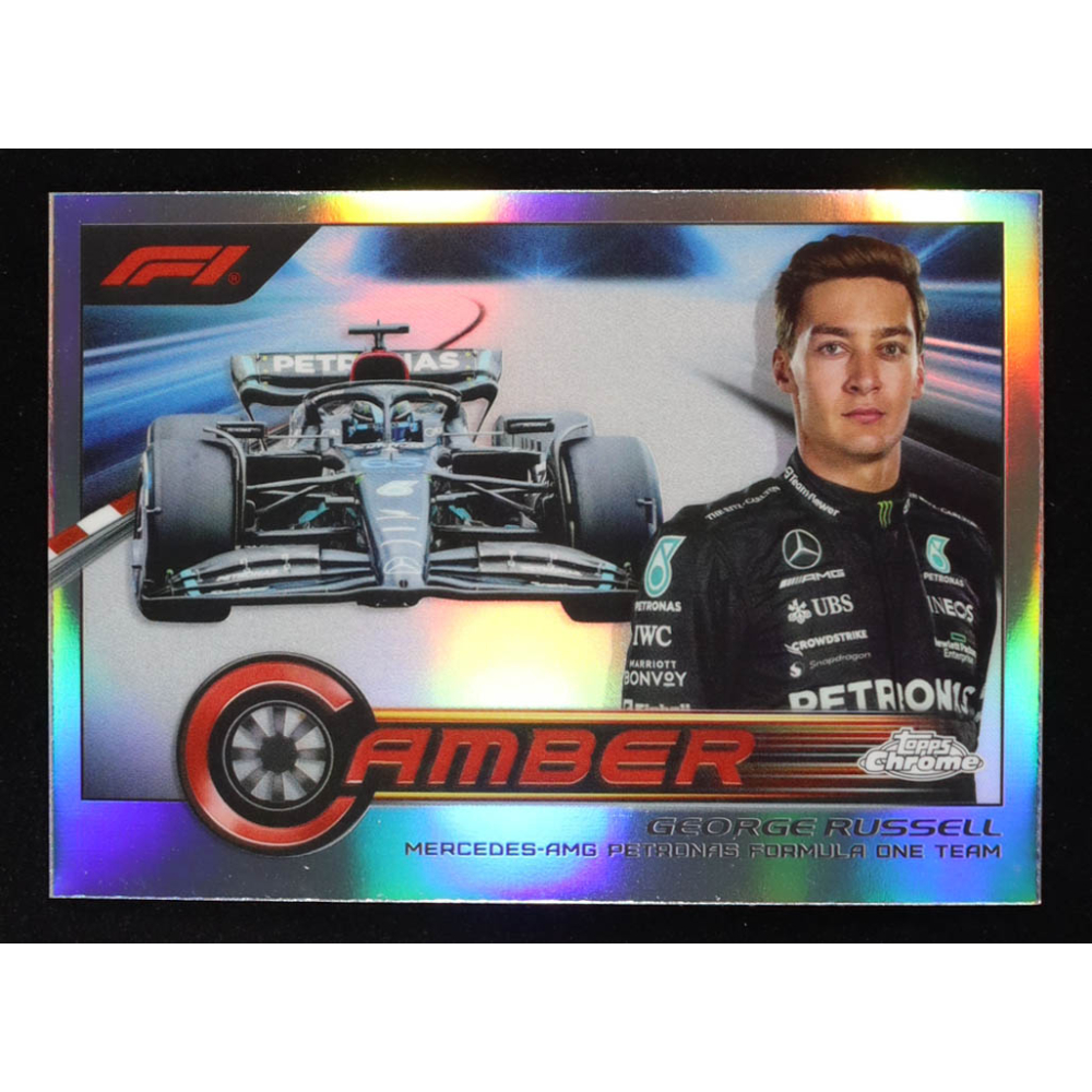 George Russell 2023 Topps Chrome Formula 1 Camber #CAMGRI at PristineAuction.com