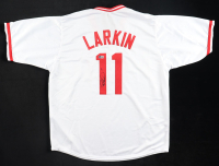 Barry Larkin Signed Jersey (Beckett) at PristineAuction.com