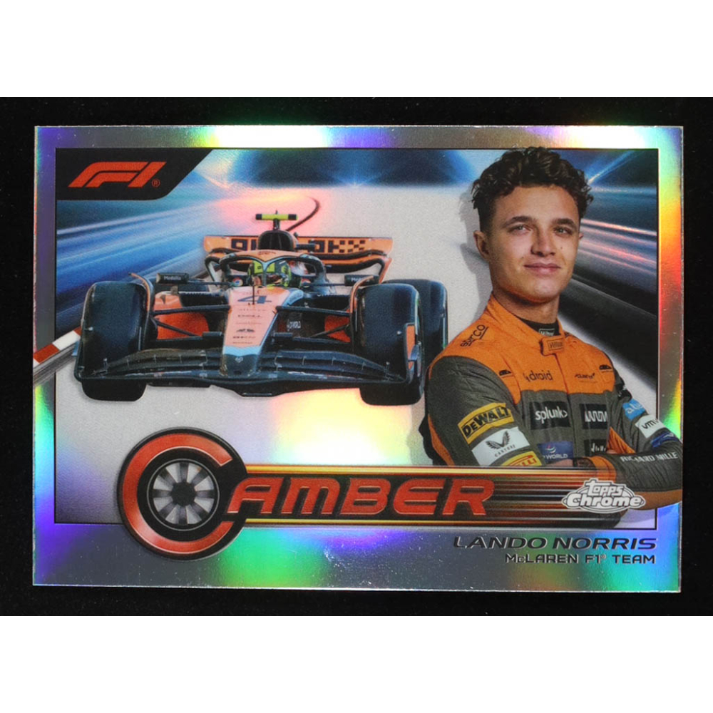 Lando Norris 2023 Topps Chrome Formula 1 Camber #CAMLNI at PristineAuction.com