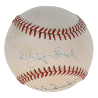 Whitey Ford, Duke Snider & Pee Wee Reese Signed ONL Baseball (JSA) at PristineAuction.com
