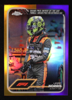 Lando Norris 2024 Topps Chrome Formula 1 Gold Purple Refractors #167 DOD at PristineAuction.com