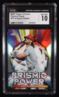 Bryce Harper 2021 Topps Chrome Prismic Power #PP4 (CGC 10) at PristineAuction.com
