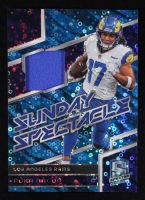 Puka Nacua 2024 Panini Spectra Sunday Spectacle Materials Neon Blue #9 #38/60 at PristineAuction.com