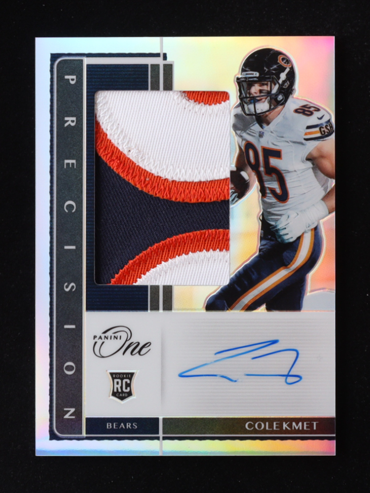 Cole Kmet 2020 Panini One Precision Rookie Patch Autographs #323 RC #27/49