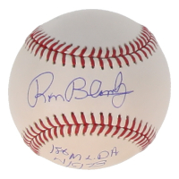Ron Blomberg Signed OML Baseball with Multiple Career Stat Inscriptions (JSA) at PristineAuction.com