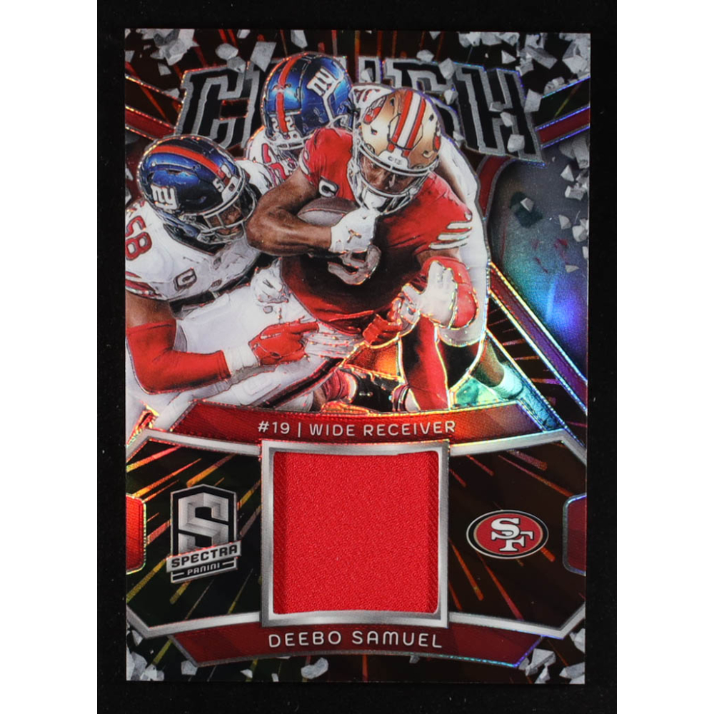 Deebo Samuel 2024 Panini Spectra Crush Jerseys Hyper #14 #64/75 at PristineAuction.com