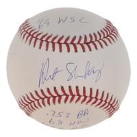 Art Shamsky Signed OML Baseball with Multiple Career Stat Inscriptions (JSA) at PristineAuction.com