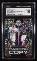 Lawrence Taylor / Ray Lewis 2024 Panini Mosaic Carbon Copy No Huddle Silver #15 (CGC 10) at PristineAuction.com