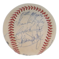 (5) Cuban-Born Players Signed ONL Baseball with Pancho Herrera, Jackie Hernandez (JSA) at PristineAuction.com