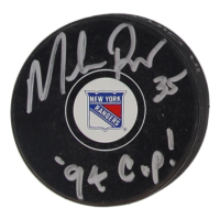 Mike Richter Signed Rangers Logo Hockey Puck Inscribed "'94 Cup!" (JSA) at PristineAuction.com