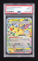 Pikachu ex 2024 Pokemon Scarlet and Violet Surging Sparks #057 (PSA 8) at PristineAuction.com