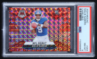 Malik Nabers 2024 Panini Mosaic Mosaic Camo Red #284 DEB RC (PSA 8) at PristineAuction.com