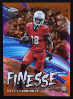 Marvin Harrison Jr. 2024 Topps Chrome Finesse Orange Refractors #F5 RC #07/25 at PristineAuction.com