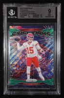 Patrick Mahomes 2024 Panini Prizm Fireworks Prizms Green Wave #1 (BGS 9) at PristineAuction.com