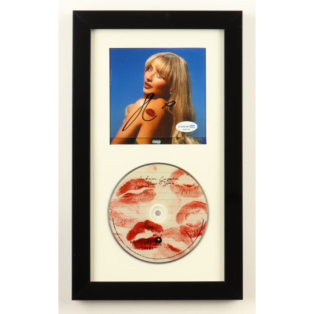 Sabrina Carpenter Signed "Short N Sweet" Custom Framed CD Insert Display (ACOA) at PristineAuction.com
