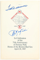 Ted Williams & Carl Yastrzemski Signed 75th Anniversary Fenway Park Program (JSA) at PristineAuction.com