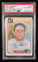 Yogi Berra Signed 1983 Donruss HOF Heroes #24 (PSA) at PristineAuction.com