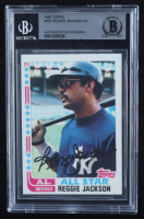 Reggie Jackson Signed 1982 Topps #551 AS (BGS) at PristineAuction.com
