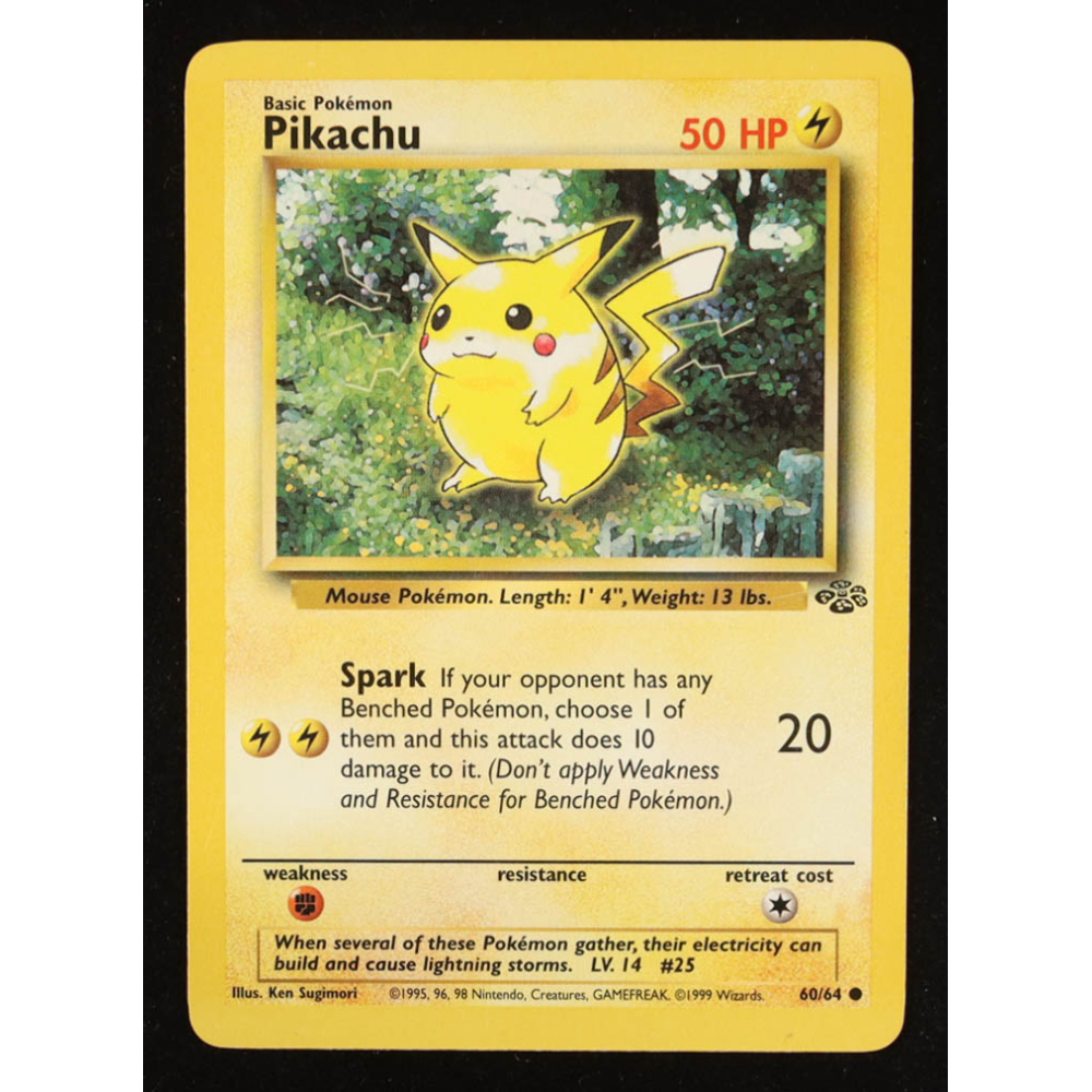 Pikachu C 1999 Pokemon Jungle Unlimited #60 at PristineAuction.com