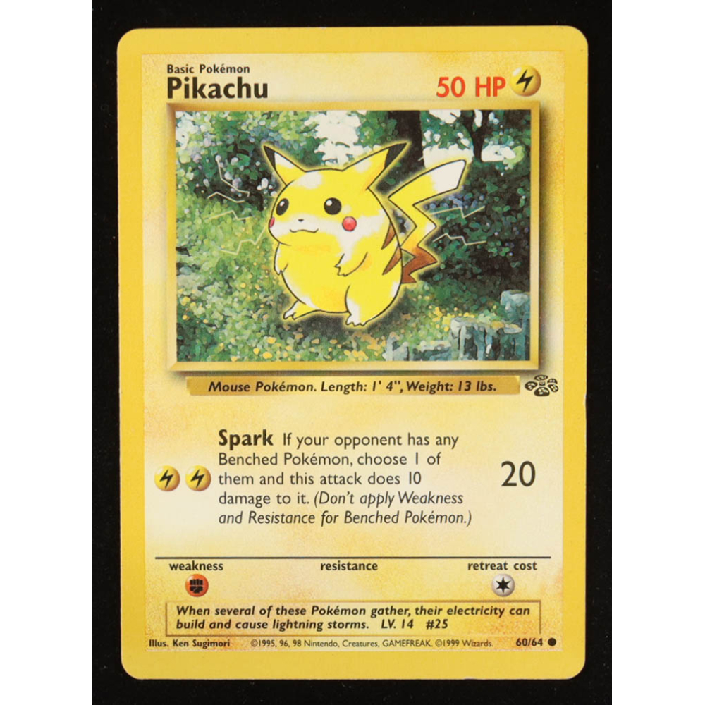 Pikachu C 1999 Pokemon Jungle Unlimited #60 at PristineAuction.com