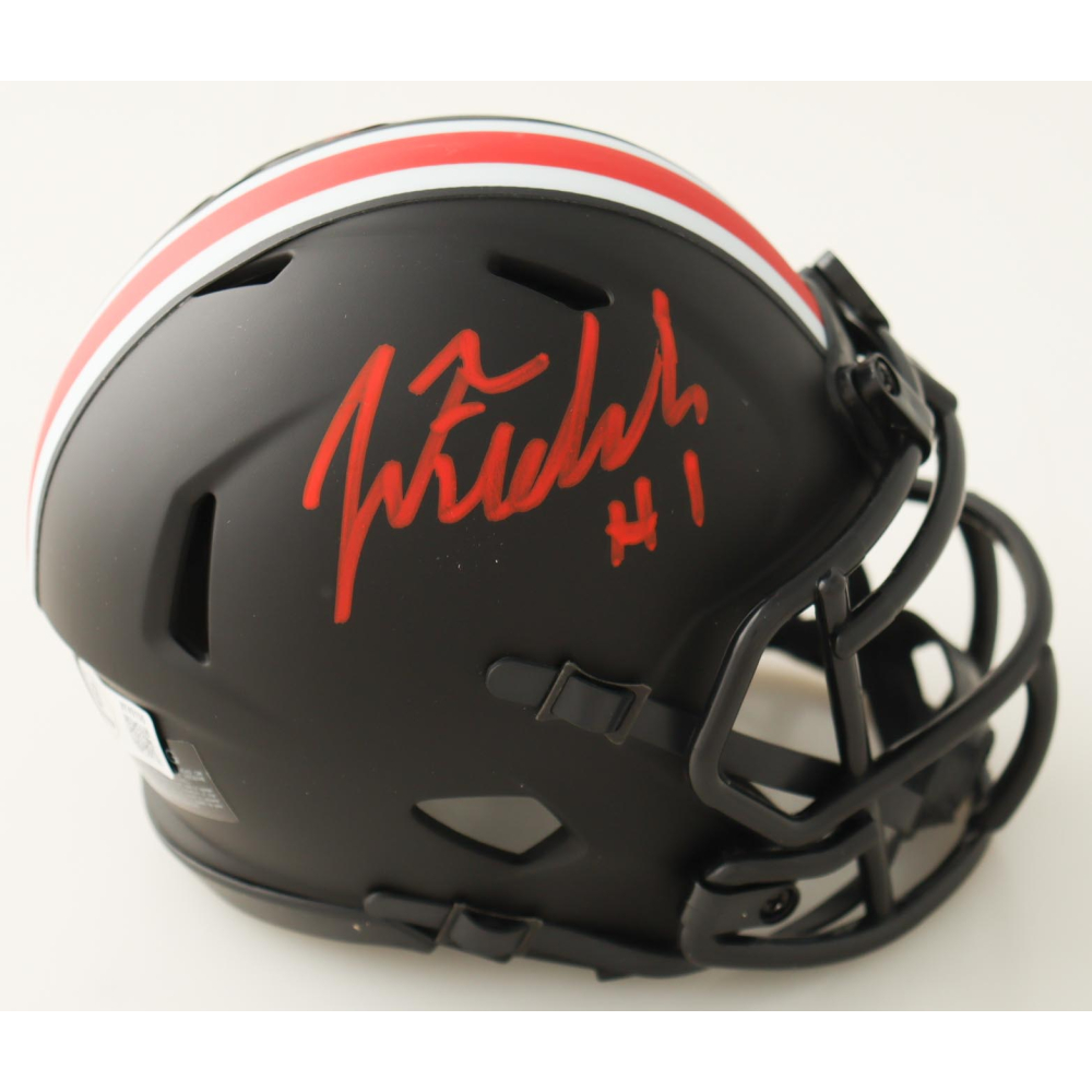 Justin Fields Signed Ohio State Buckeyes Eclipse Alternate Speed Mini Helmet (Beckett) at PristineAuction.com