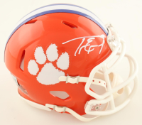 Travis Etienne Signed Clemson Tigers Speed Mini Helmet (Beckett) at PristineAuction.com