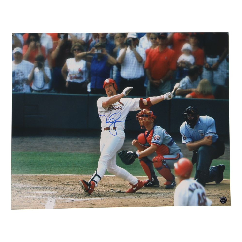 Mark McGuire Signed Cardinals 16x20 Photo (Authentic Ink) at PristineAuction.com