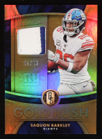 Saquon Barkley 2020 Panini Gold Standard Gold Rush Materials Prime #25 #27/49 at PristineAuction.com