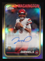 Jayden Daniels 2024 Topps Chrome Rookie Autographs Refractors #RAJDA RC at PristineAuction.com