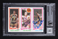 Jamaal Wilkes Signed 1980-81 Dudley Bradley / Paul Westphal / Jamaal Wilkes Topps #123 (BGS | Autograph Graded 10) at PristineAuction.com