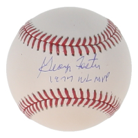 George Foster Signed OML Baseball Inscribed "1977 NL MVP" (JSA) at PristineAuction.com