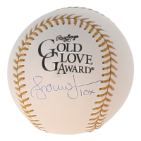Andruw Jones Signed Gold Glove Award Logo Baseball Inscribed "10x" (JSA) at PristineAuction.com